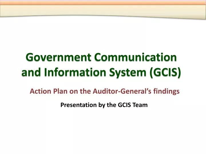 Ppt Government Communication And Information System Gcis Powerpoint Presentation Id9441426 4462