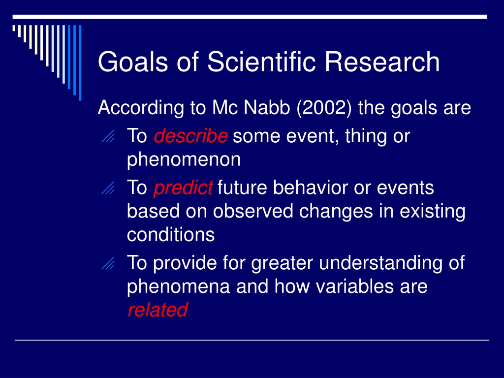 PPT INTRODUCTION TO SCIENCE RESEARCH PowerPoint Presentation ID
