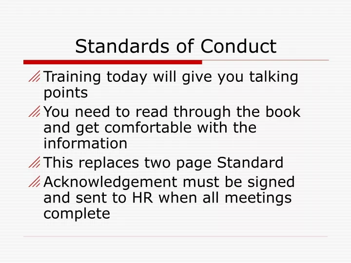 PPT - Standards Of Conduct PowerPoint Presentation, Free Download - ID ...