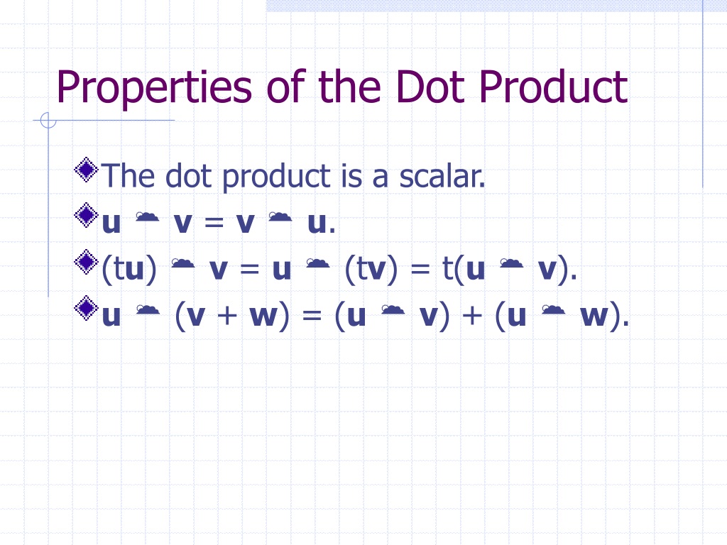 Ppt Vectors The Dot Product Powerpoint Presentation Free Download Id9443193 