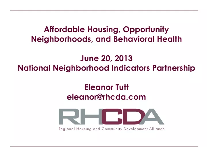 affordable housing opportunity neighborhoods n.