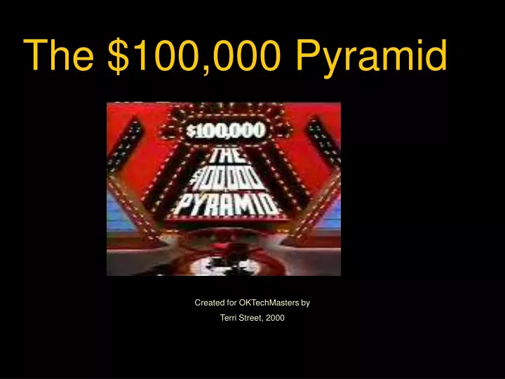PPT The 100,000 Pyramid PowerPoint Presentation, free download ID