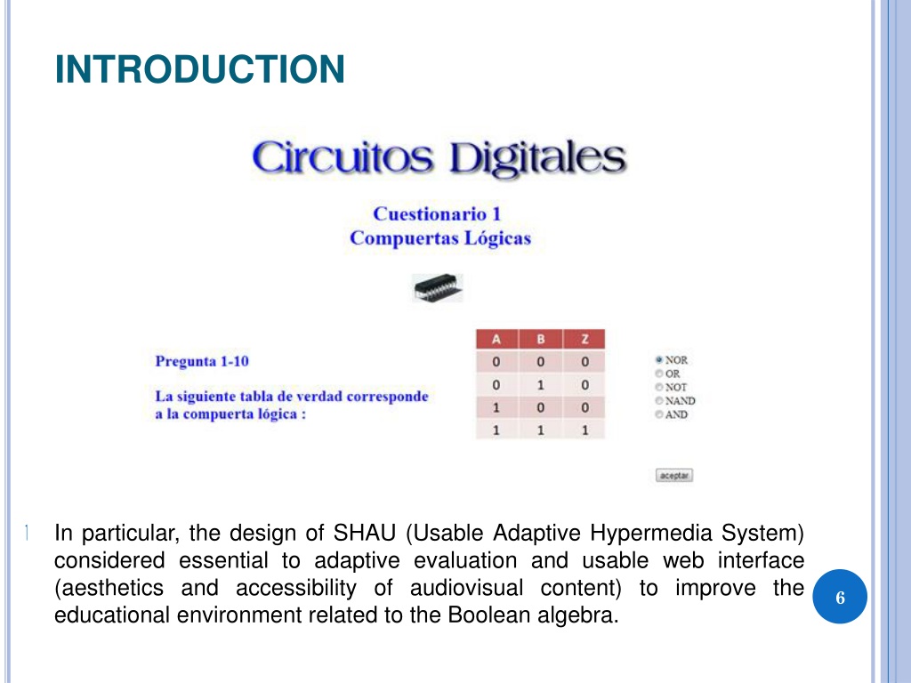 PPT - USABLE AND ADAPTIVE FRAMEWORK IN THE TEACHING-LEARNING BOOLEAN ...