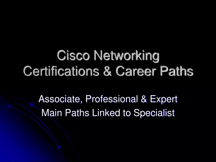 cisco networking certifications career paths n.