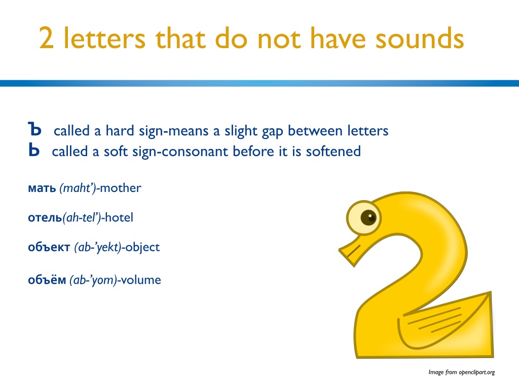 Russian letter. Soft sign (ь) and hard sign (ъ). Gaps between the Letters. Soft hard sign in Russian.