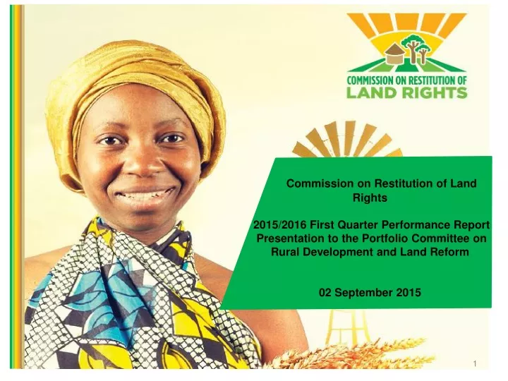 commission on restitution of land rights 2015 n.
