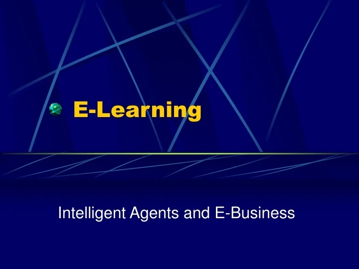 PPT E Learning PowerPoint Presentation Free Download ID 9447219