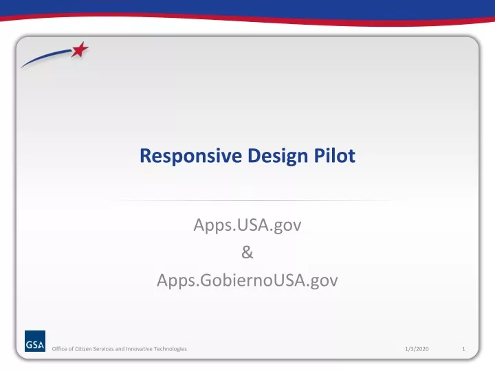 responsive design pilot n.