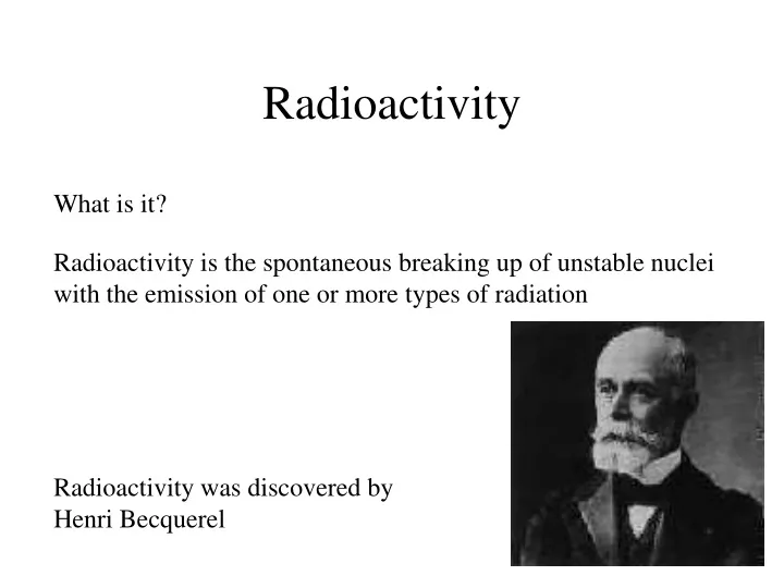 radioactivity n.
