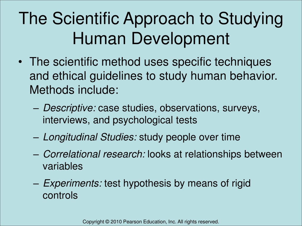 research methods in studying human development