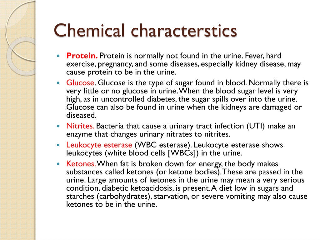 Ppt Chemical Bio Estimation And Analysis Of Urine Powerpoint Presentation Id9449820 2717
