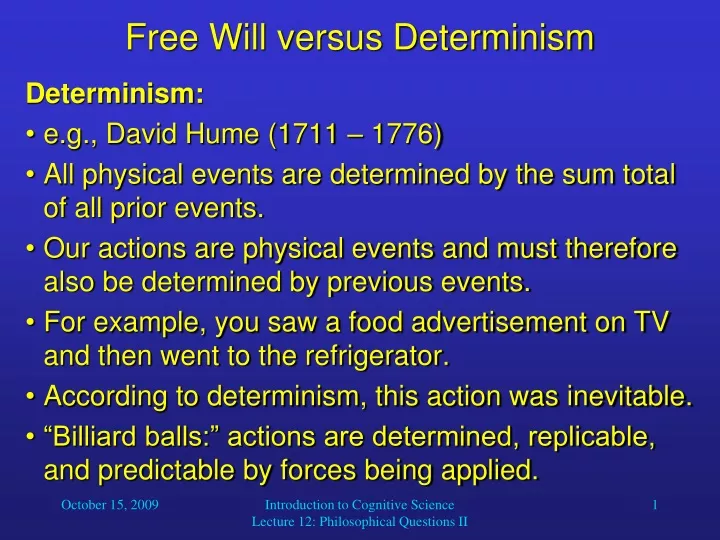 free will vs determinism essay 16 marker