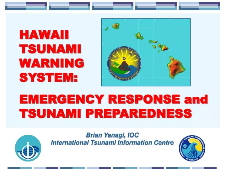 hawaii tsunami warning system emergency response n.