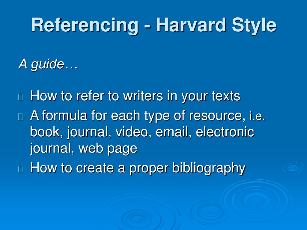 how to cite a powerpoint presentation harvard style