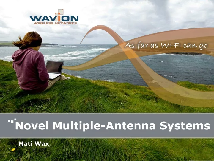 novel multiple antenna systems n.