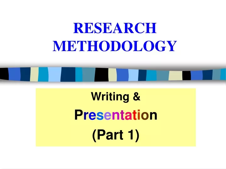 research methodology topics for presentation