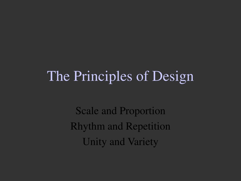 scale design principle