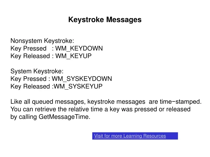 Ppt Keystroke Messages Powerpoint Presentation Free Download Id 945