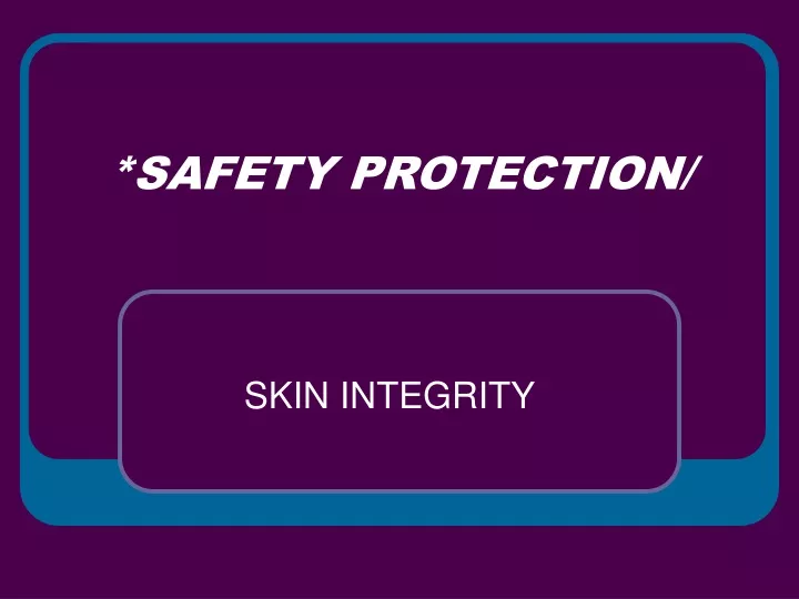 safety protection n.