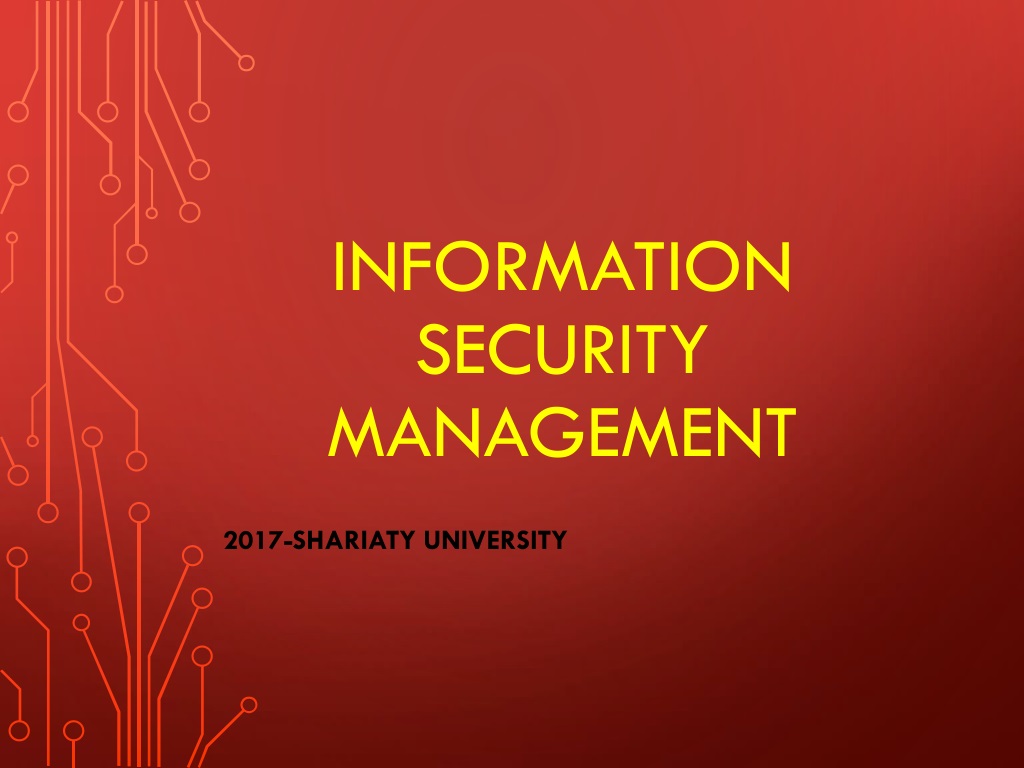 presentation on security management