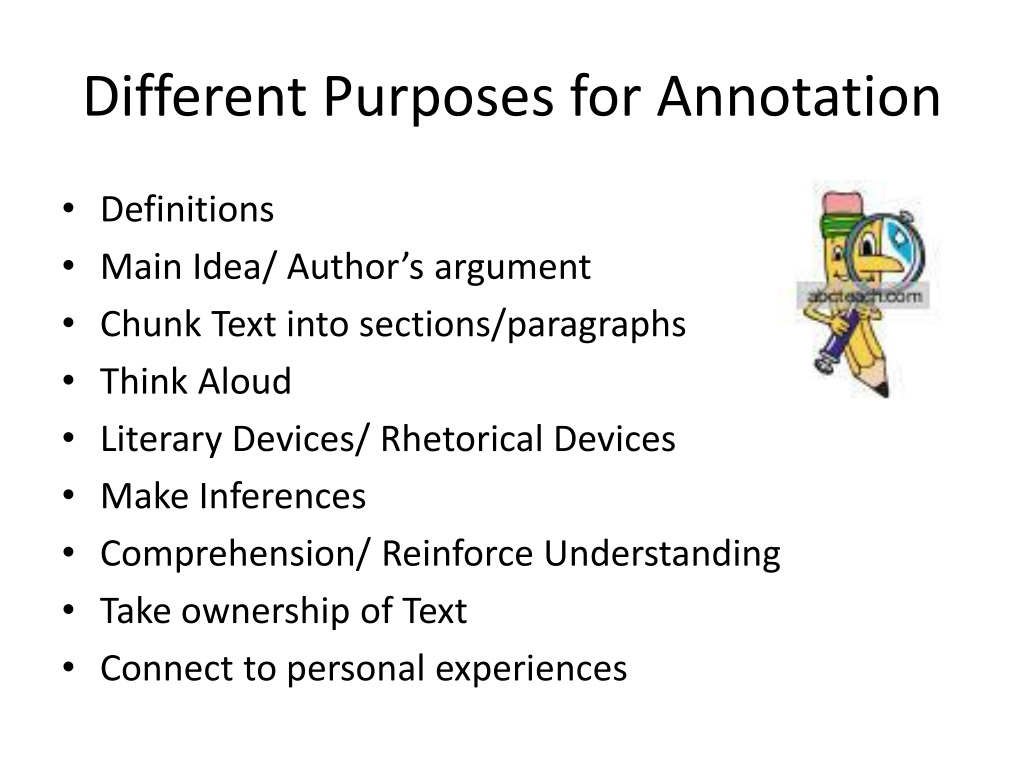 annotation presentation