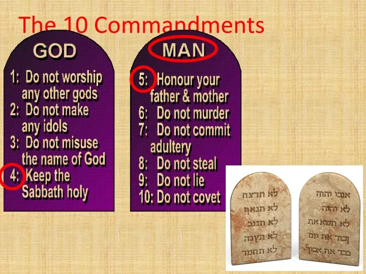 Ppt The 10 Commandments Powerpoint Presentation Free Download Id9454243