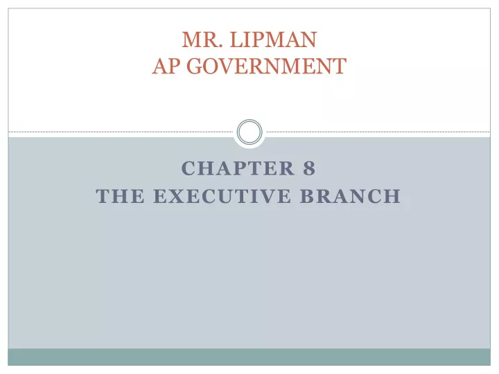 PPT - MR. LIPMAN AP GOVERNMENT PowerPoint Presentation, Free Download ...