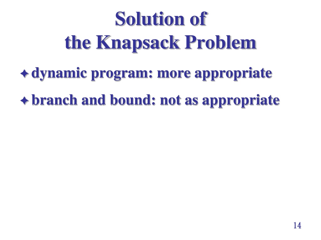 assignment problem knapsack