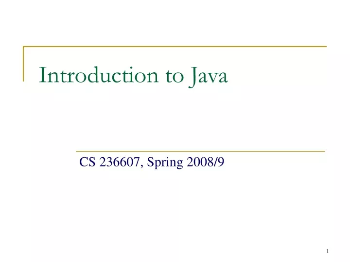 PPT - Introduction To Java PowerPoint Presentation, Free Download - ID ...