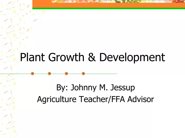 plant growth development n.