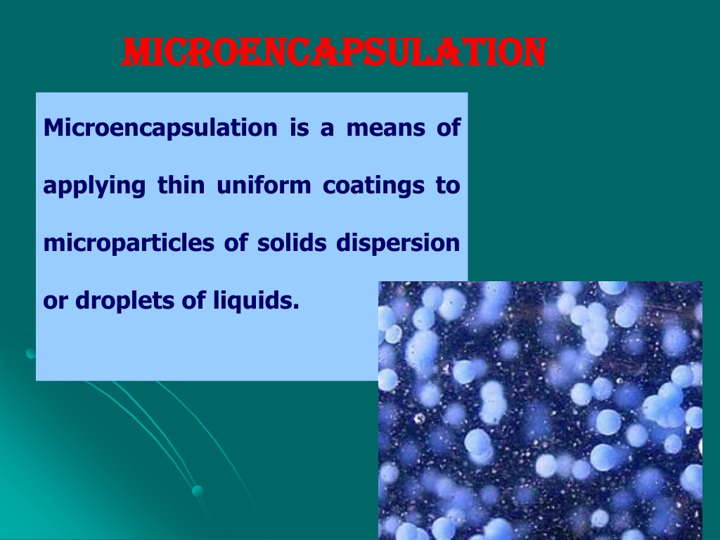 microencapsulation ppt powerpoint presentation