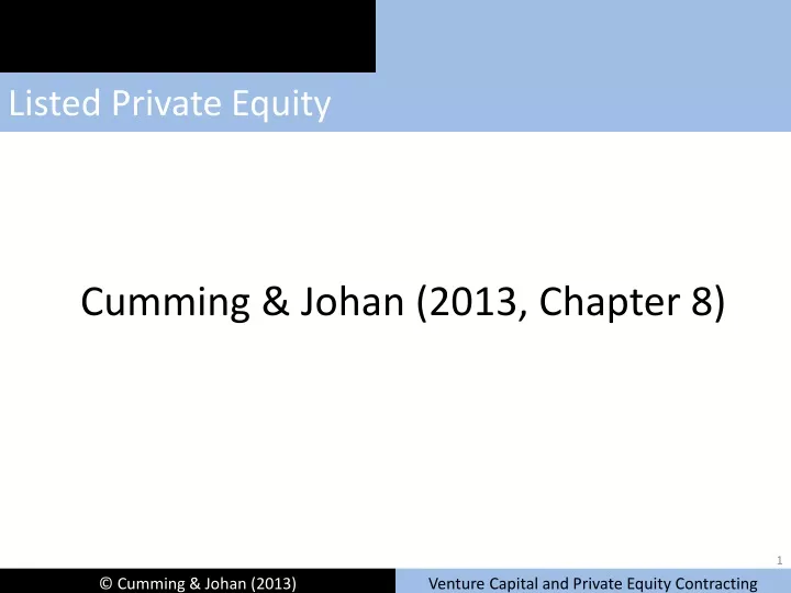 listed private equity n.