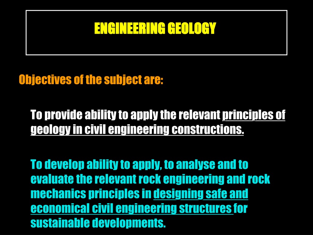 presentation on importance of engineering geology