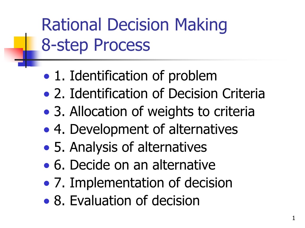 decision making process thesis
