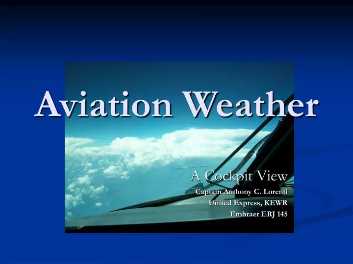 aviation weather n.