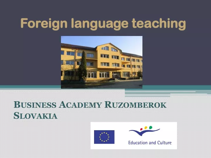 foreign language teaching n.