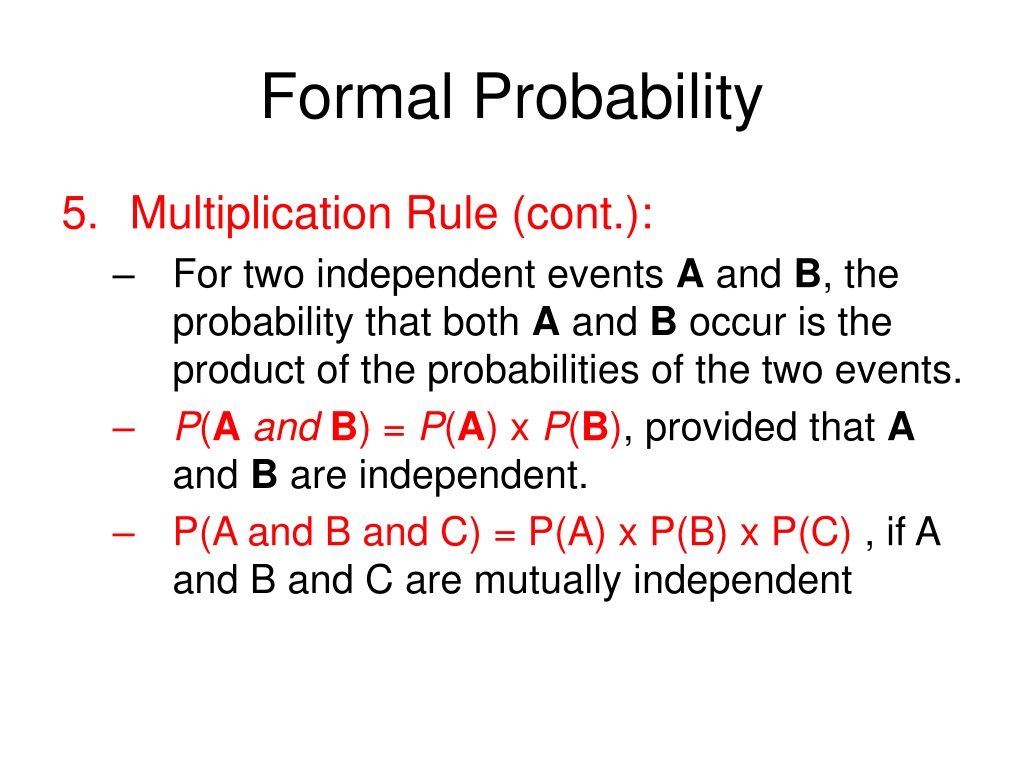 probability assignment rule