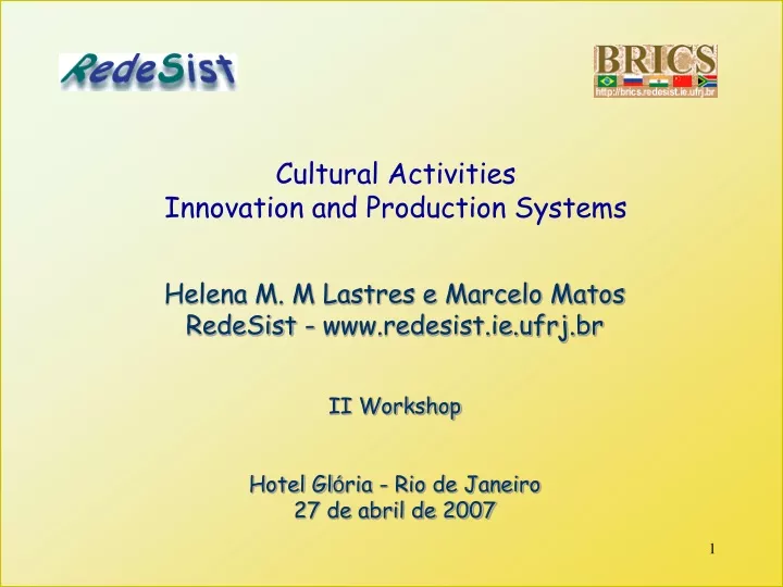 cultural activities innovation and production n.