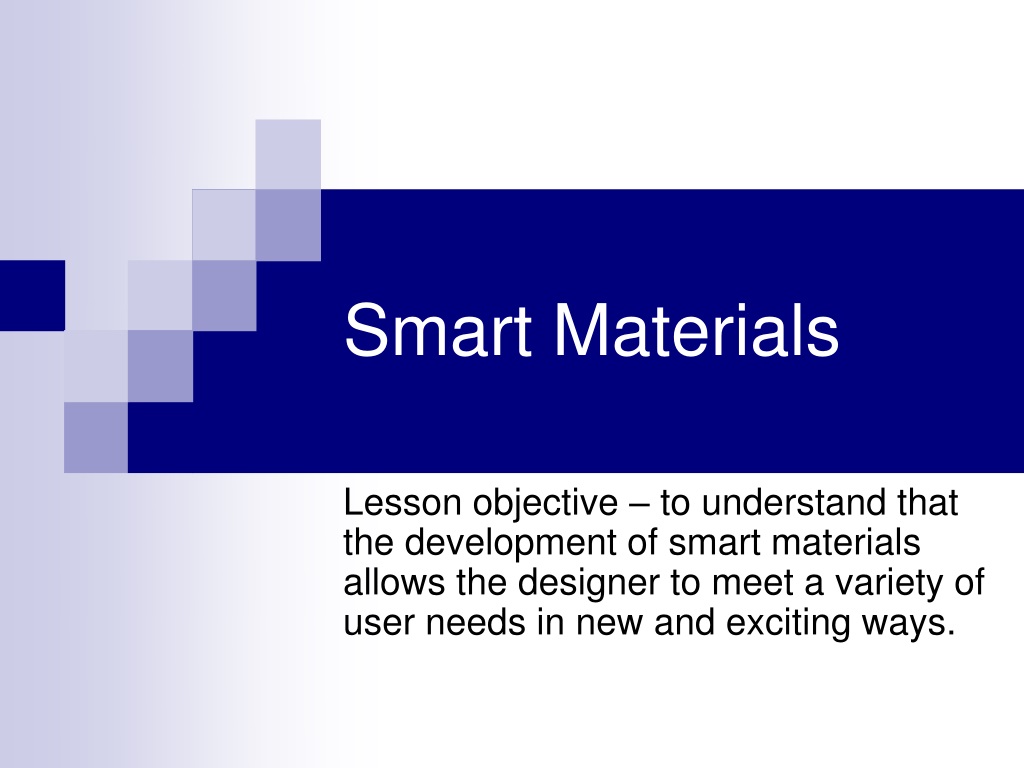 powerpoint presentation on smart materials