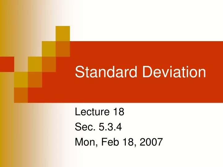 PPT - Standard Deviation PowerPoint Presentation, Free Download - ID ...