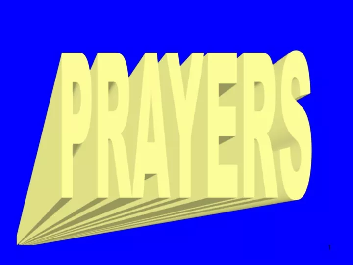 prayers n.