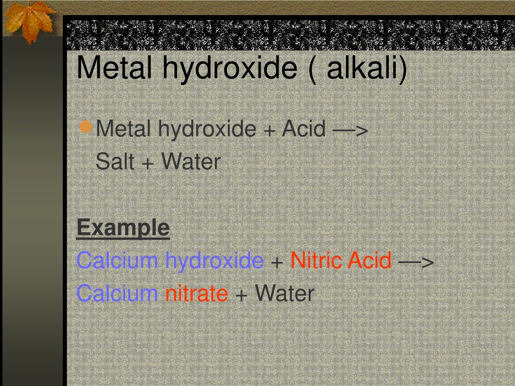 PPT Reactions of Acids PowerPoint Presentation, free download ID