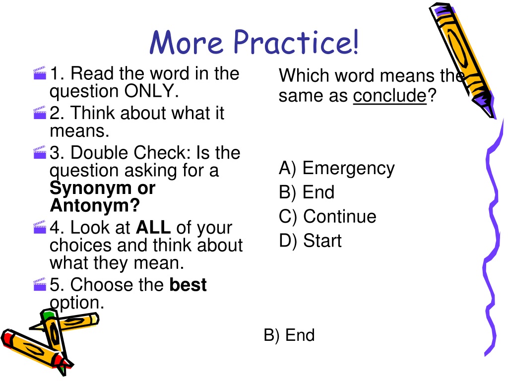 PPT - Today we will review how to determine between synonyms and antonyms  PowerPoint Presentation - ID:9468879