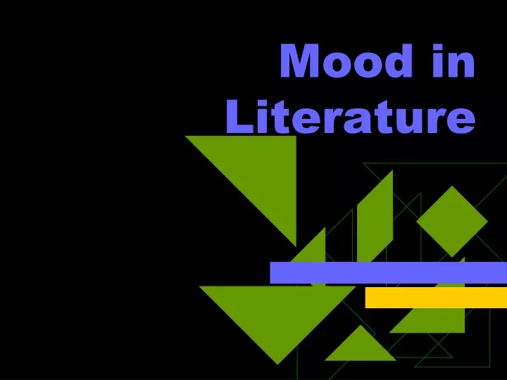 different moods in literature