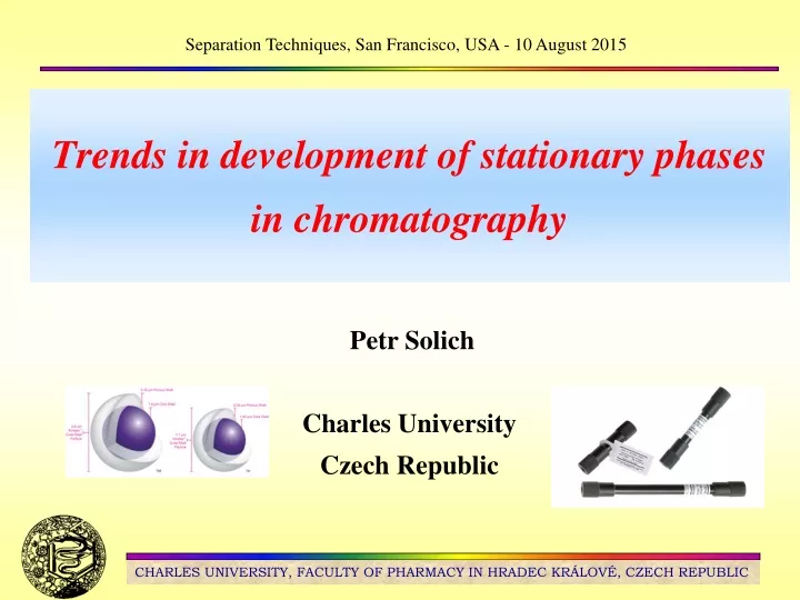 trends in development of stationary phases in chromatography n.