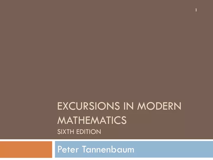 excursions in modern mathematics answers