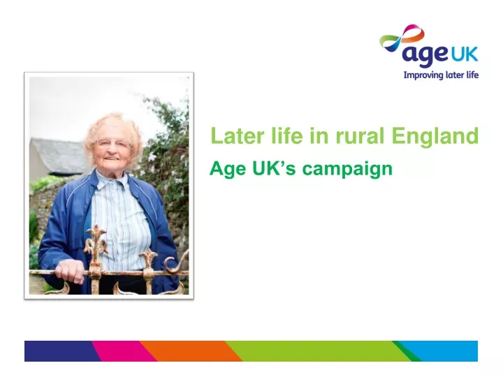 later life in rural england n.