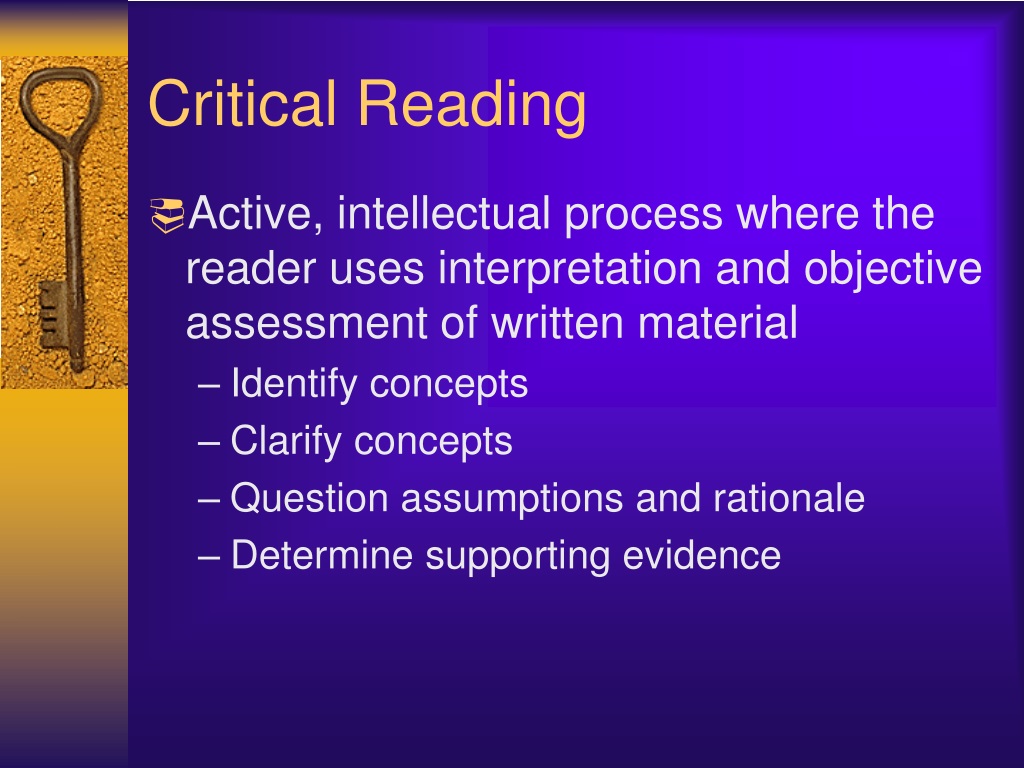 what is critical reading in research methodology