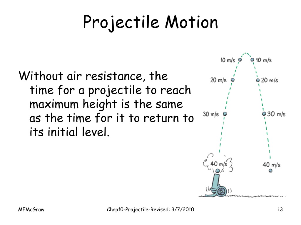 PPT - Chapter 10 PROJECTILE AND SATELLITE MOTION PowerPoint ...