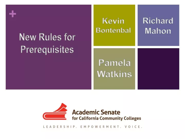 new rules for prerequisites n.